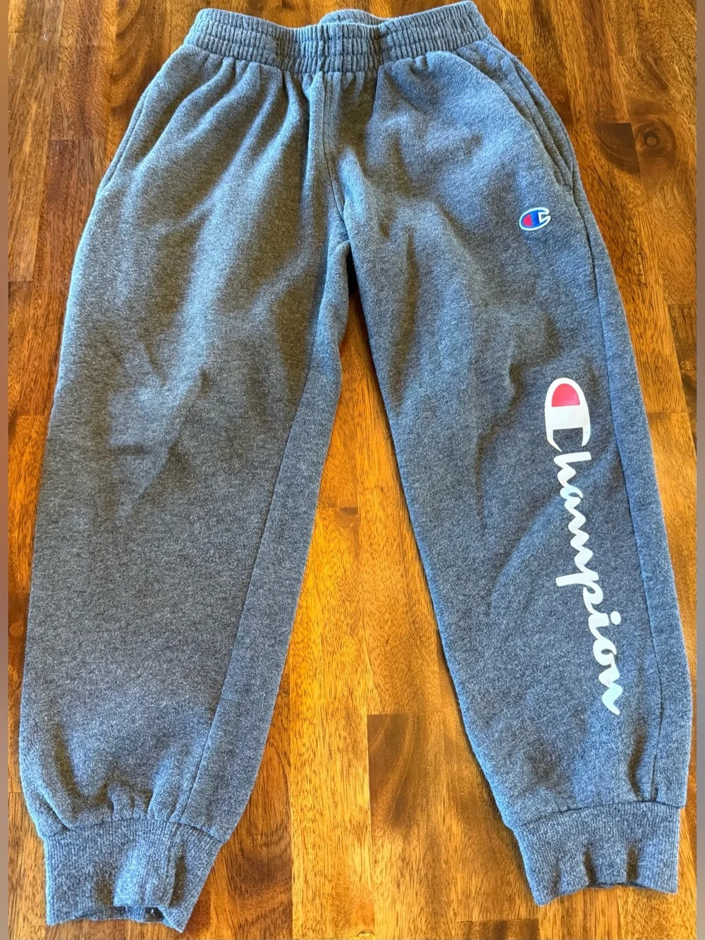 Champion Boys Fleece Jogger Sweatpants Bundle Gray Black Size Small